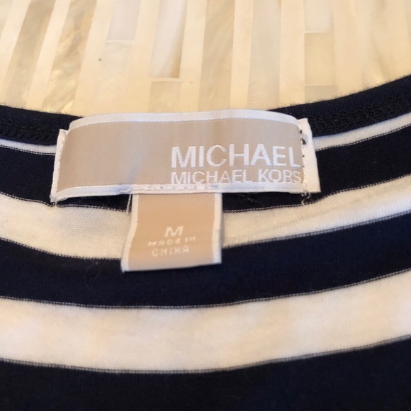 Michael Kors cold shoulder stripe top - Picture 2 of 8